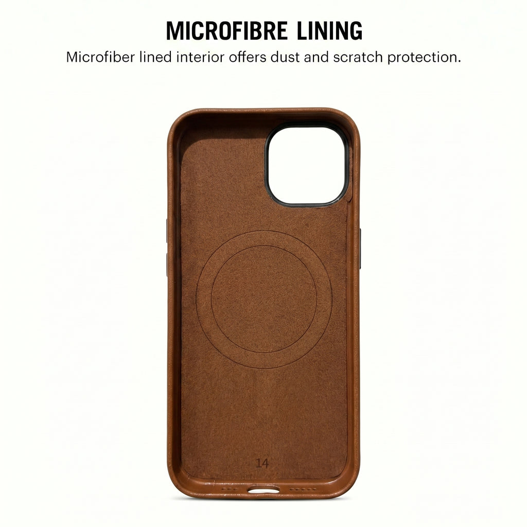 THE AVARAN Classic Pebble Leather Case - iPhone 13.