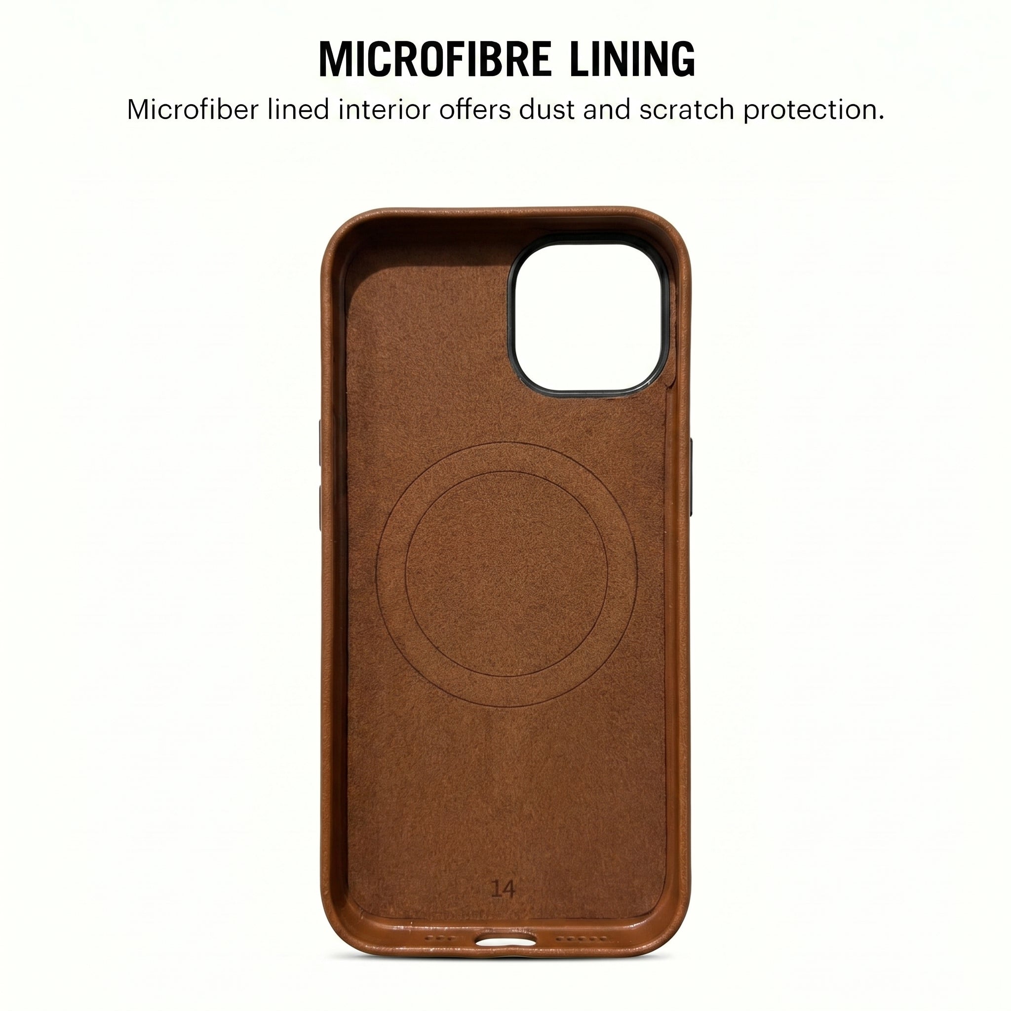 THE AVARAN Classic Pebble Leather Case - iPhone 14.