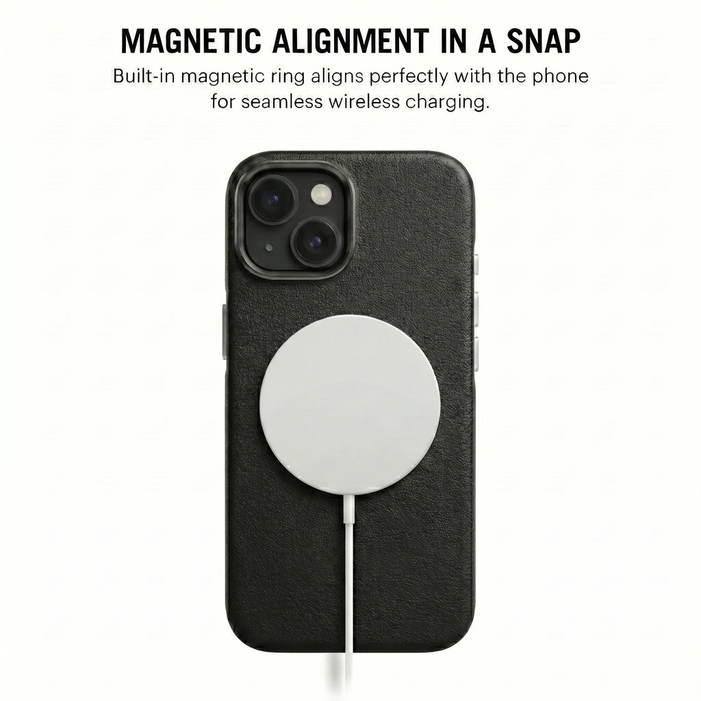 THE AVARAN Classic Pebble Leather Case - iPhone 13.