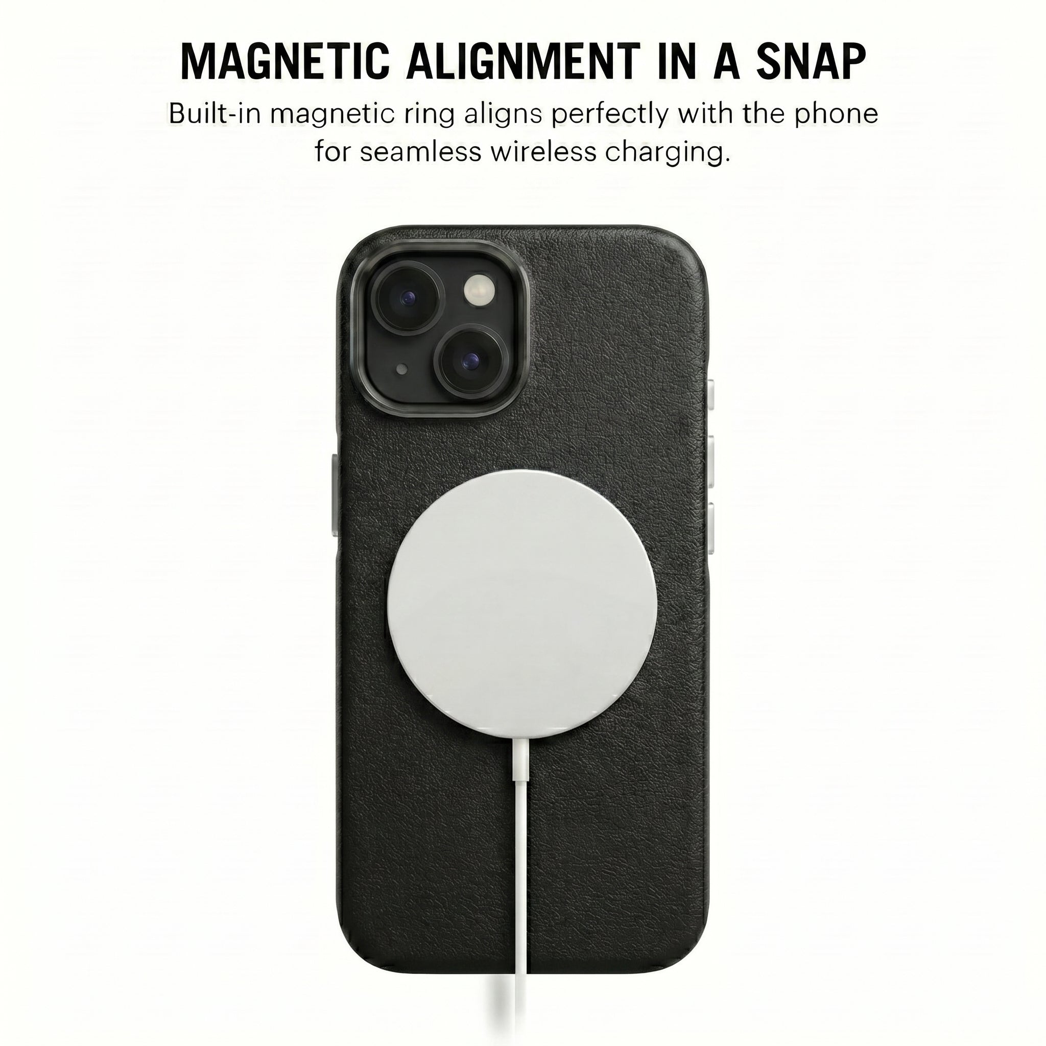 THE AVARAN Classic Pebble Leather Case - iPhone 13.