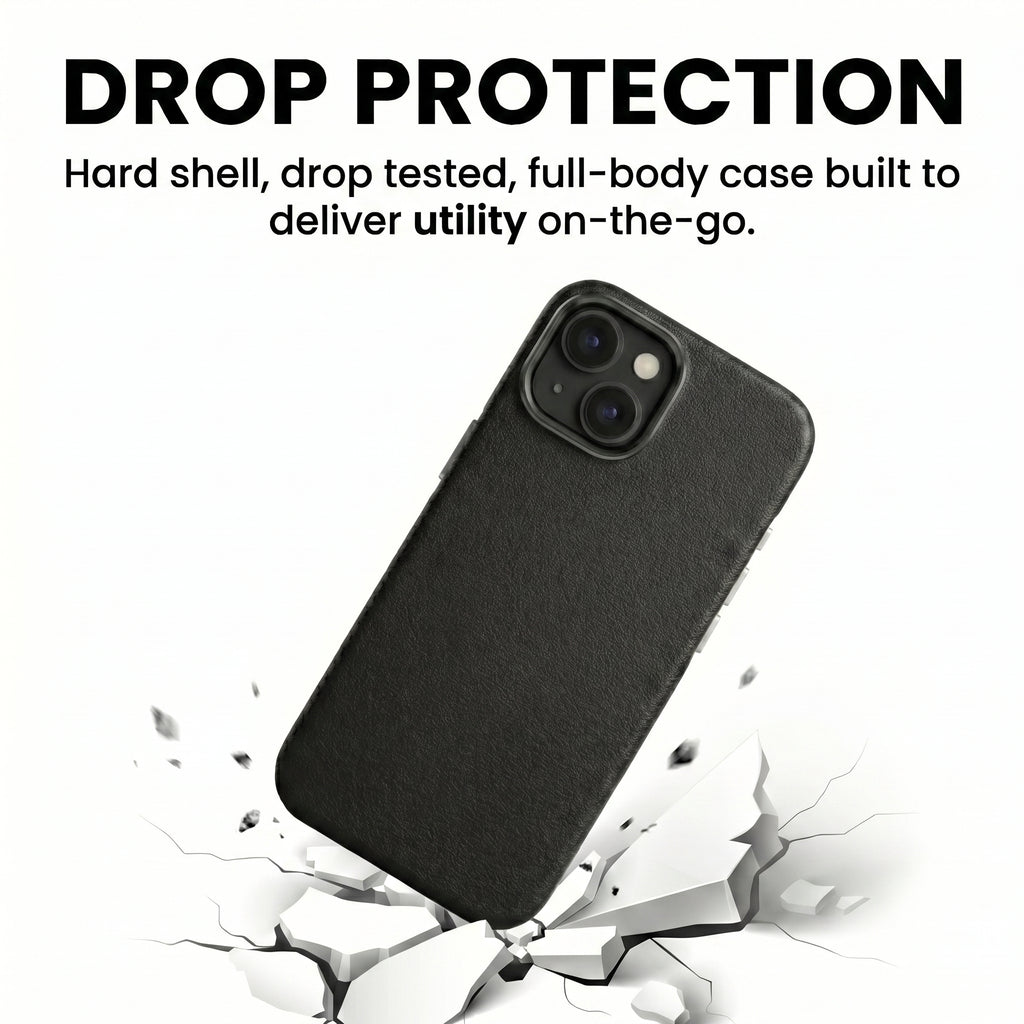 THE AVARAN Classic Pebble Leather Case - iPhone 13.