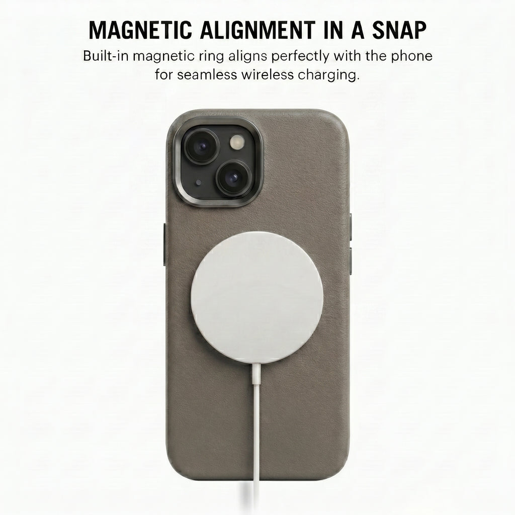 THE AVARAN Classic Pebble Leather Case - iPhone 13.