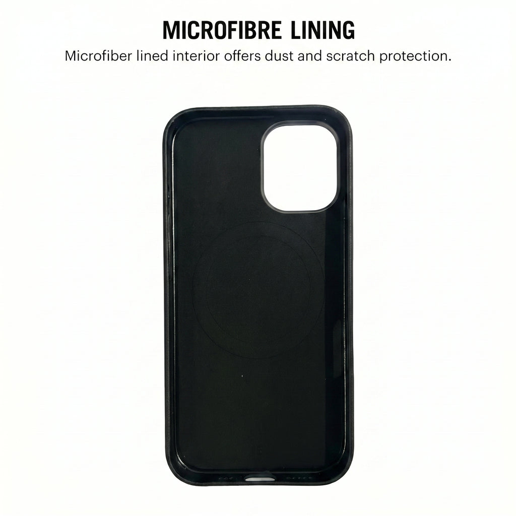 THE AVARAN Classic Pebble Leather Case - iPhone 16 plus.